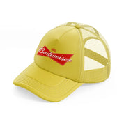 budweiser simple logo-gold-trucker-hat