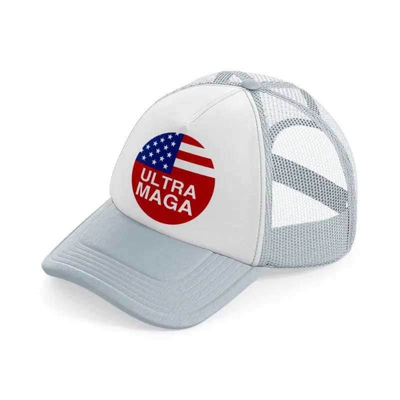 Ultra Maga grey Trucker Hat