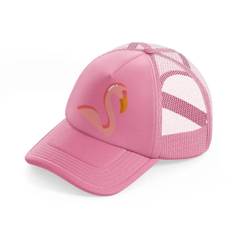 flamingo-pink-trucker-hat