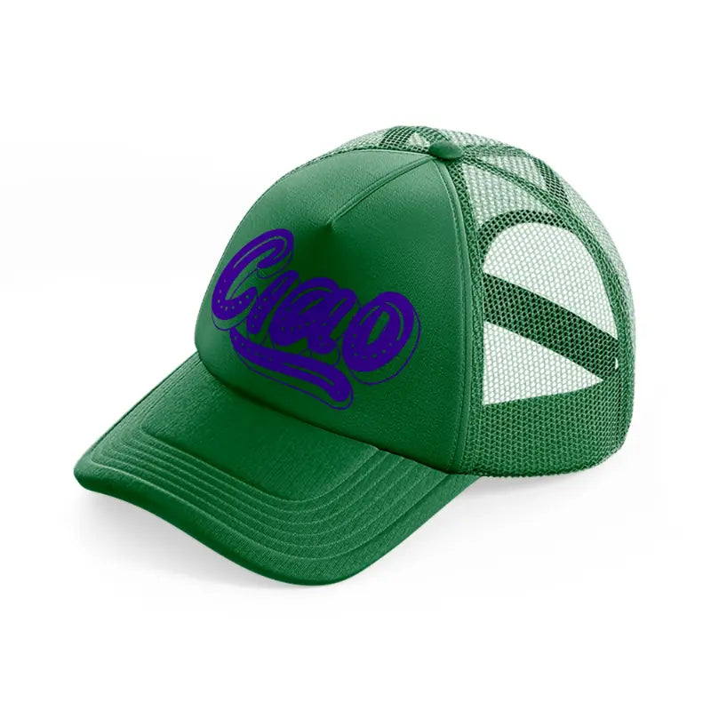 ciao purple-green-trucker-hat