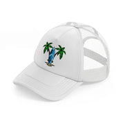 surf board-white-trucker-hat