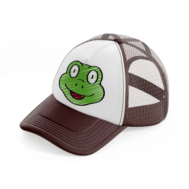 038-frog-brown-trucker-hat