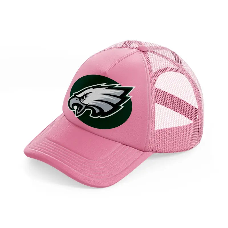 philadelphia eagles green emblem-pink-trucker-hat