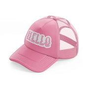 hello-pink-trucker-hat