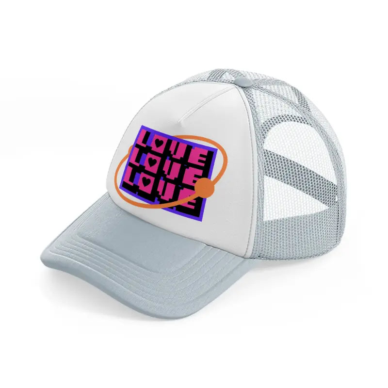 love-grey-trucker-hat