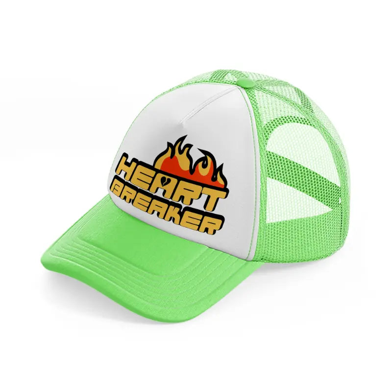 heart breaker-lime-green-trucker-hat