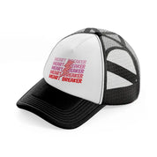 heart breaker-black-and-white-trucker-hat