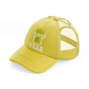 golf player of the year-gold-trucker-hat