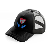 pet care black trucker hat