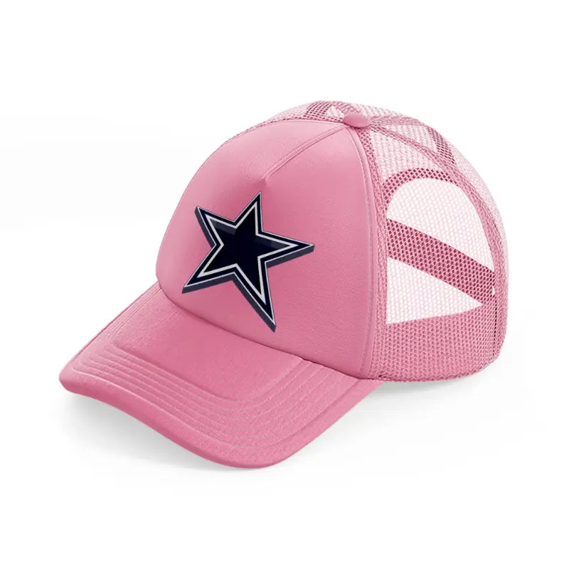 dallas cowboys 3d emblem-pink-trucker-hat