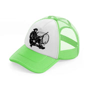 pirate rifle-lime-green-trucker-hat