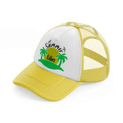 summer vibes lime-yellow-trucker-hat