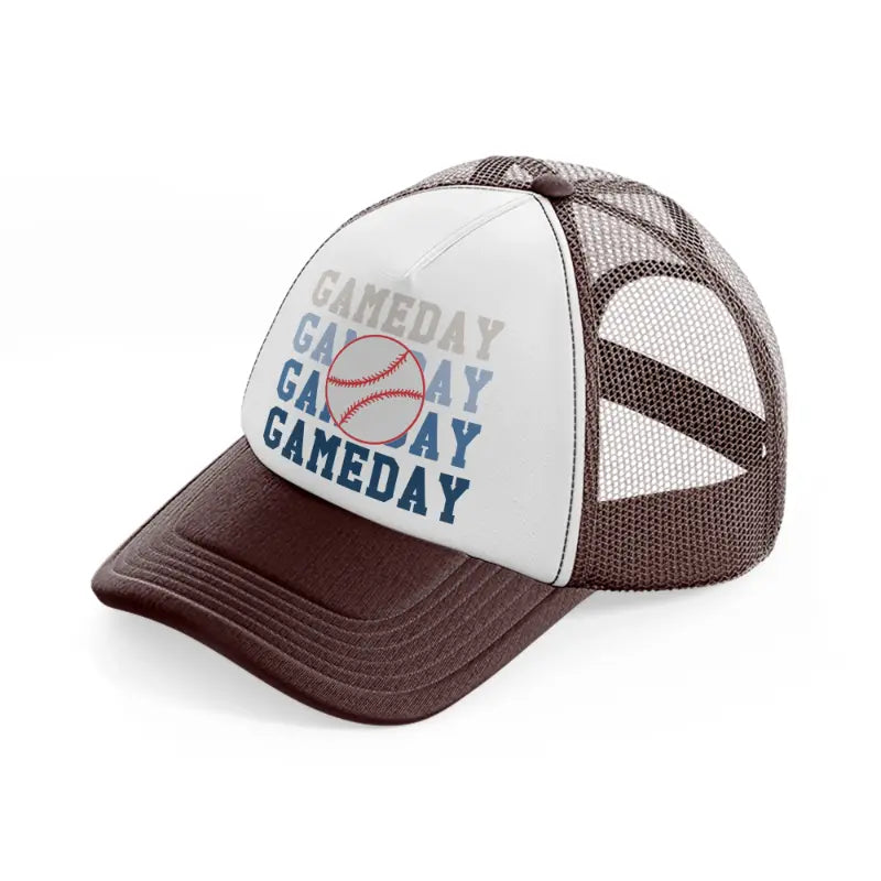 gameday brown trucker hat