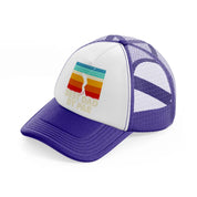 best dad by par color purple trucker hat