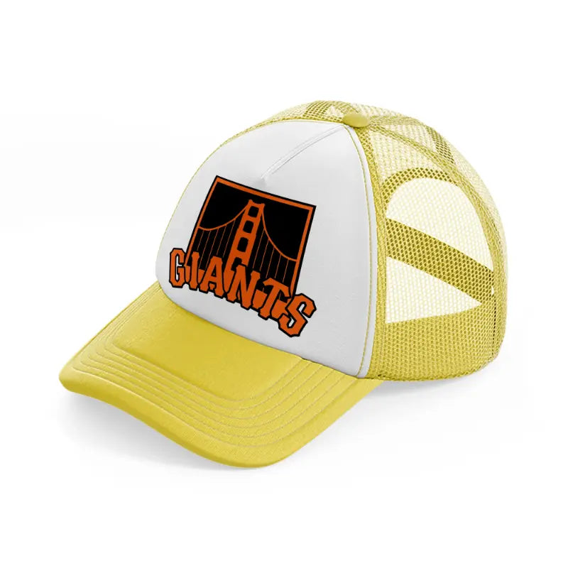 sf giants-yellow-trucker-hat