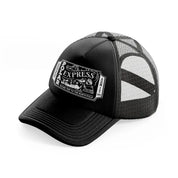 polar express round trip to the north pole-black-trucker-hat