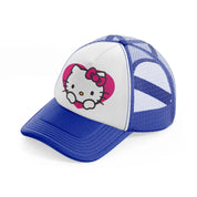 hello kitty love blue and white trucker hat