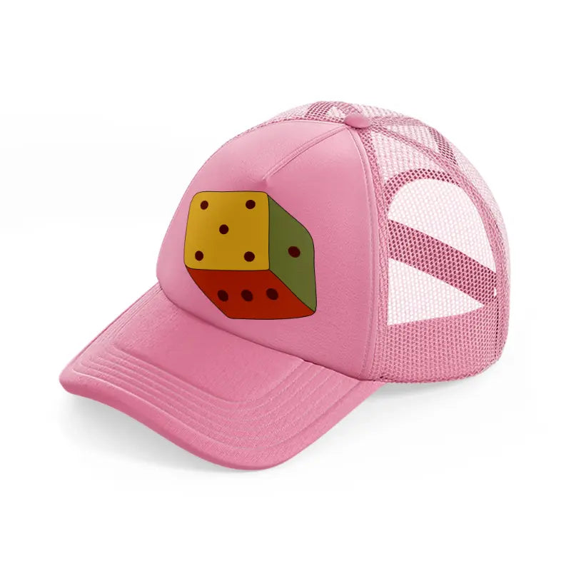 groovy elements 56 pink trucker hat