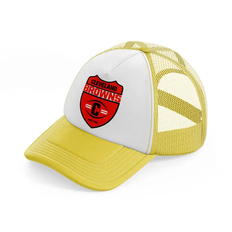 cleveland browns since 1950-yellow-trucker-hat