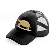 040 turtle black trucker hat