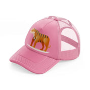 009 tiger pink trucker hat