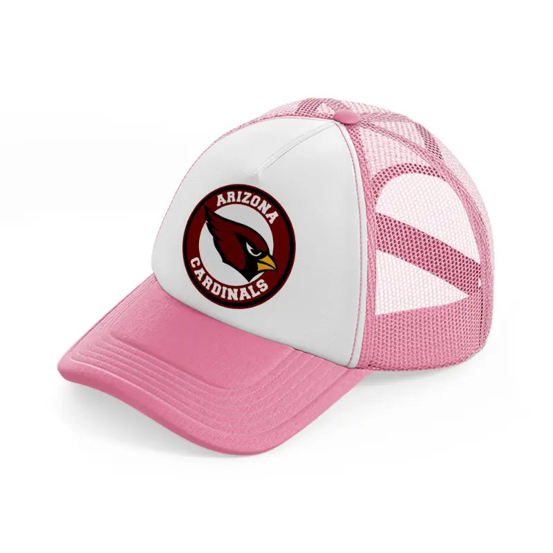 arizona cardinals pink and white trucker hat