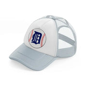 detroit tigers ball grey trucker hat