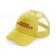 arizona cardinals fan-gold-trucker-hat