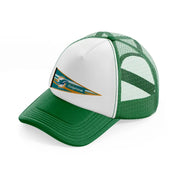 miami dolphins flag-green-and-white-trucker-hat