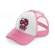 hello kitty sunglasses-pink-and-white-trucker-hat