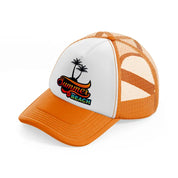 summer beach-orange-trucker-hat