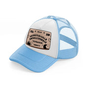 ouija board sky blue trucker hat