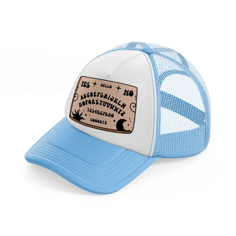 ouija board-sky-blue-trucker-hat