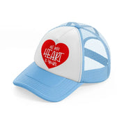 all my heart is yours-sky-blue-trucker-hat