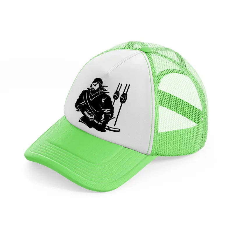 pirate crew vector-lime-green-trucker-hat