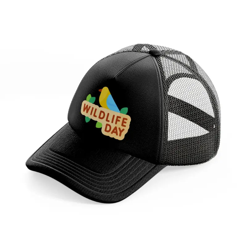 world-wildlife-day (2)-black-trucker-hat