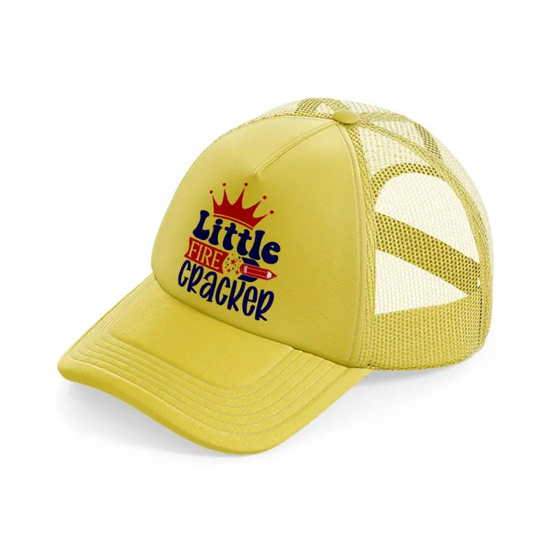 little fire cracker-01-gold-trucker-hat