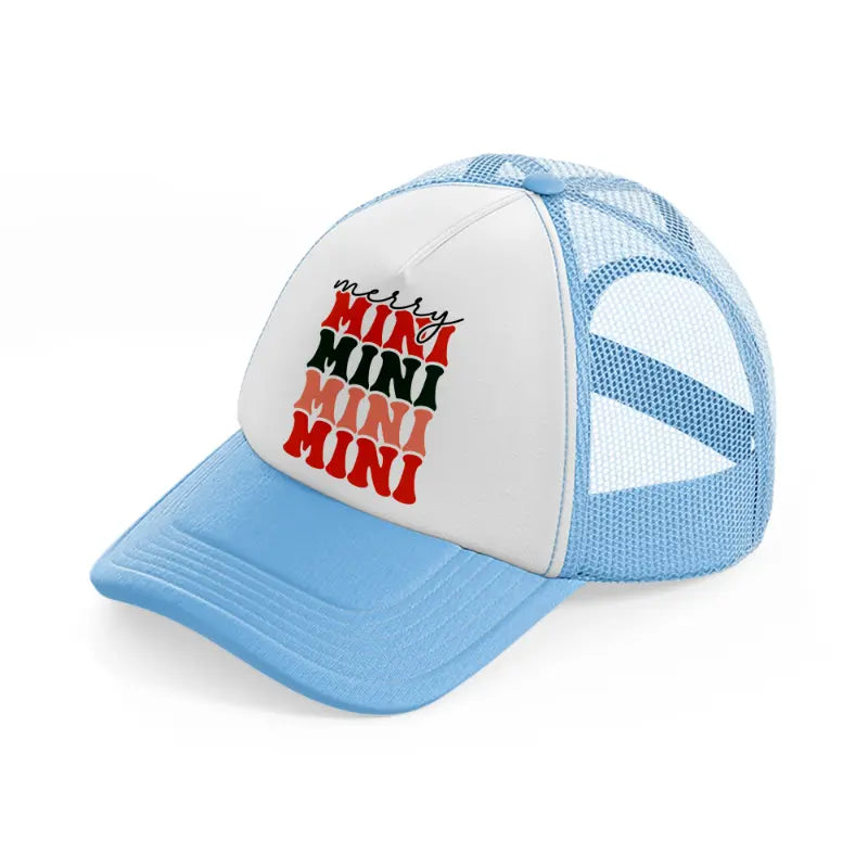 merry mini-sky-blue-trucker-hat