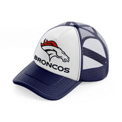 denver broncos logo-navy-blue-and-white-trucker-hat