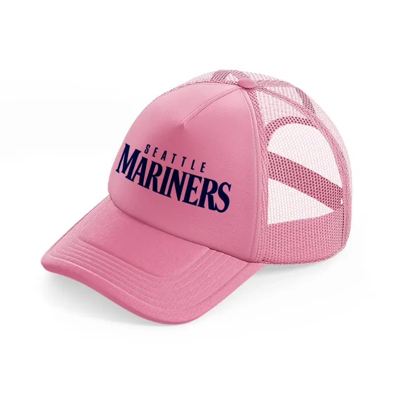 seattle mariners classic-pink-trucker-hat