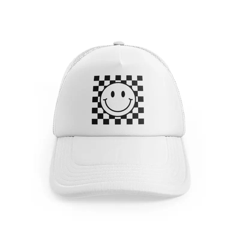 Happy Face Black & Whitewhitefront-view