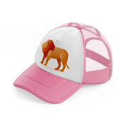 005-lion-pink-and-white-trucker-hat