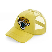 jacksonville jaguars emblem-gold-trucker-hat