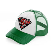 tampa bay buccaneers super hero-green-and-white-trucker-hat