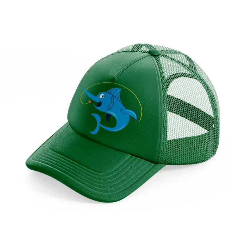 fishing fish-green-trucker-hat