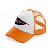 boston red sox flag-orange-trucker-hat