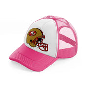 49ers helmet-neon-pink-trucker-hat