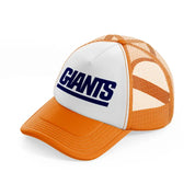 giants logo-orange-trucker-hat