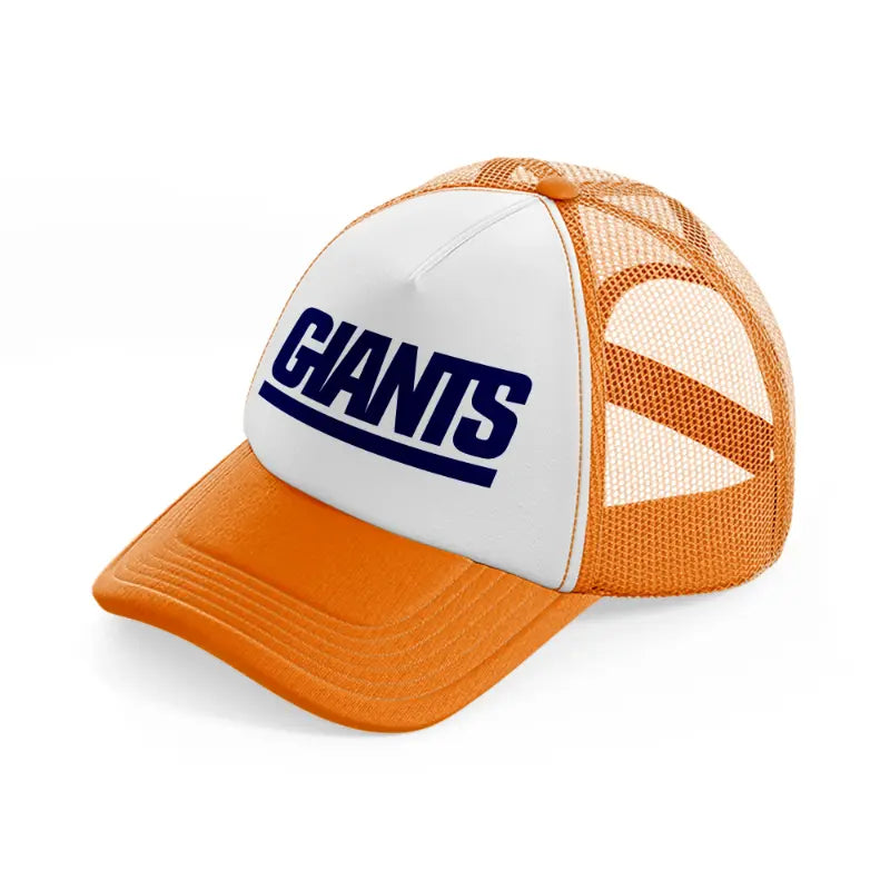 giants logo-orange-trucker-hat