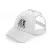 gothic valentines-white-trucker-hat